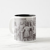 Die Arbeitslosen von London Zweifarbige Tasse (Vorderseite Links)