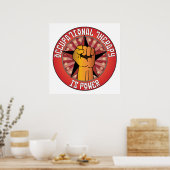 Die Arbeitstherapie ist Power Poster (Küche)