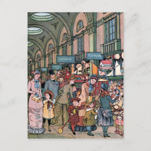 "Die Arcade" Vintage-Illustration Postkarte