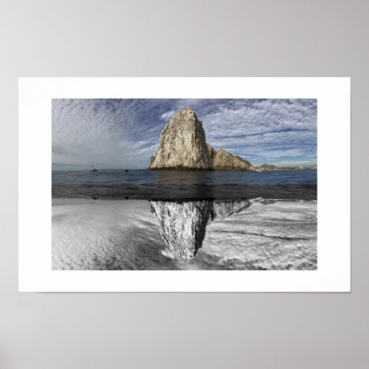 Die Arch Cabo Mexico Reflexionsfotografie Poster (Vorne)