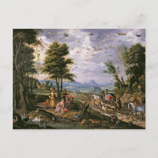 Die Arche betreten Postkarte (Vorderseite)