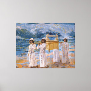 Die Arche-Durchläufe über dem Jordanien durch Leinwanddruck