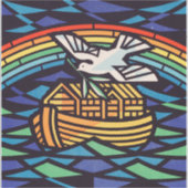 Die Arche Noas mit dem Heiligen Geist Aufkleber (Vorderseite)