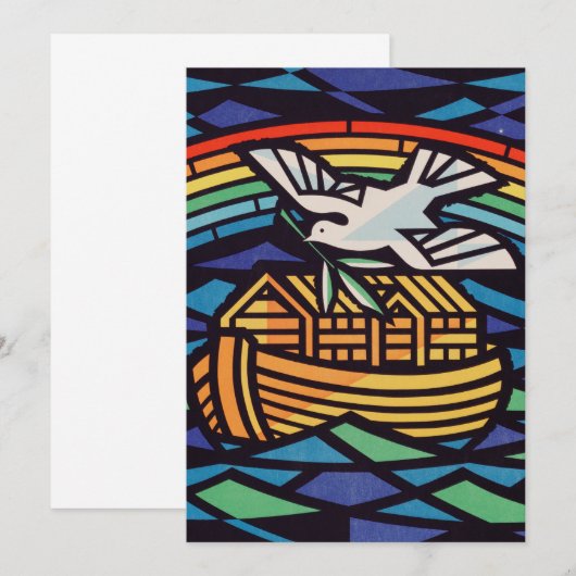 Die Arche Noas mit dem Heiligen Geist Dankeskarte (Vorne/Hinten)