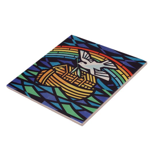 Die Arche Noas mit dem Heiligen Geist Fliese (Seite)