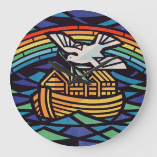 Die Arche Noas mit dem Heiligen Geist Große Wanduhr