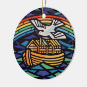 Die Arche Noas mit dem Heiligen Geist Keramik Ornament (Links)