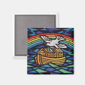Die Arche Noas mit dem Heiligen Geist Magnet (Vorderseite/Rückseite)