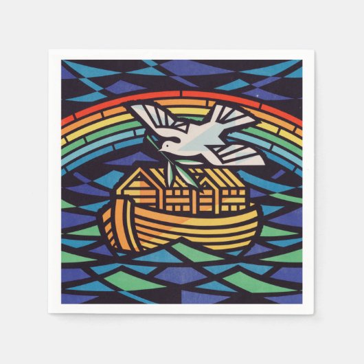 Die Arche Noas mit dem Heiligen Geist Serviette (Vorderseite)