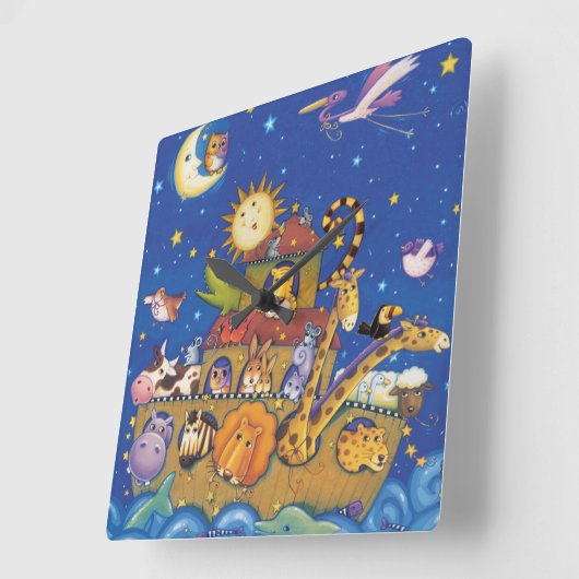 Die Arche Quadratische Wanduhr (Winkel)