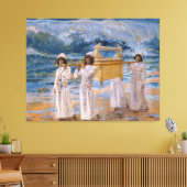 Die Arche überquert den Jordan von James Tissot Leinwanddruck (Insitu (Wohnzimmer))