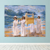 Die Arche überquert den Jordan von James Tissot Leinwanddruck (Insitu (Holzboden))