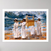 Die Arche überquert den Jordan von James Tissot Poster (Vorne)