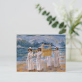 Die Arche überquert den Jordan von James Tissot Postkarte (Stehend Vorderseite)