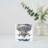 Die Architektur der Alien auf den Kopf ist eine Ar Quadratische Visitenkarte (Stehend Vorderseite)