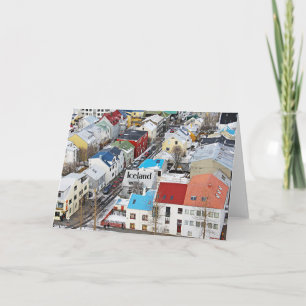 Die Architektur der Stadt Island Karte