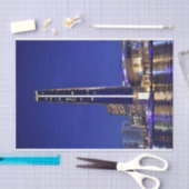 Die Architektur des Dubai Marina Seidenpapier (Handwerk)