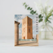 Die Architektur des schönen Rabat Tower Marokko Postkarte (Stehend Vorderseite)