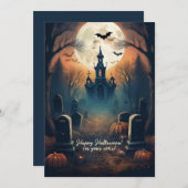 Die Architektur im Friedhof Feiertagskarte (Vorne/Hinten)