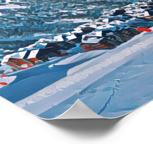 Die Arcs Skistation Poster (Ecke)