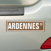 Die Ardennen-Straßenschild Autoaufkleber (Auf Auto)