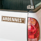 Die Ardennen-Straßenschild Autoaufkleber (Auf Lkw)