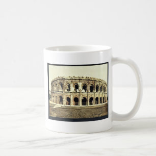 Die Arena, Außenansicht, Nimes, Frankreich Vintage Kaffeetasse
