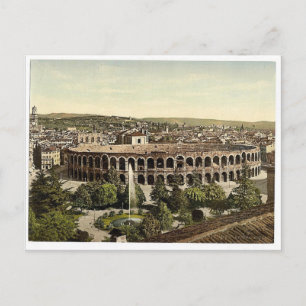 Die Arena, Verona, Italien Vintage Photochrom Postkarte