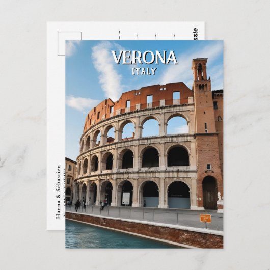 Die Arena von Verona, Italien Postkarte (Vorne/Hinten)