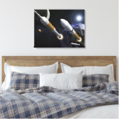 Die Ares-I-Crew startet Leinwanddruck (Insitu (Schlafzimmer))