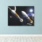 Die Ares-I-Crew startet Leinwanddruck (Insitu (Holzboden))