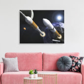 Die Ares-I-Crew startet Leinwanddruck (Insitu (Wohnzimmer))