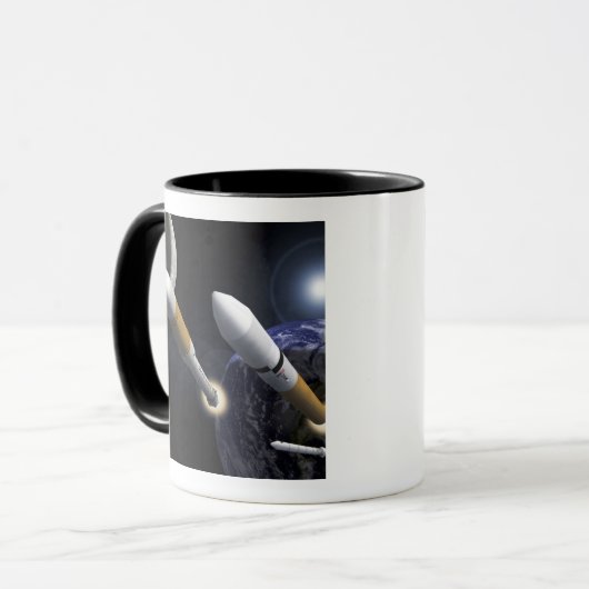 Die Ares-I-Crew startet Tasse (Vorderseite Links)