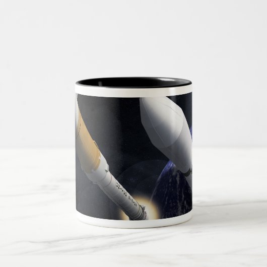 Die Ares-I-Crew startet Zweifarbige Tasse (Mittel)