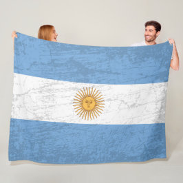 Die argentinische Flagge - Tapestry argentinisches Fleecedecke