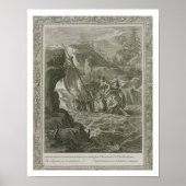 Die Argonauten durchqueren die Symplegades (Gravur Poster (Vorne)