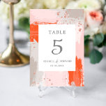 Die Arist's Wedding hell modern abstrakt stilvoll Tischnummer<br><div class="desc">The Arist's Wedding hell modern abstrakte stilvolle Tischnummer</div>