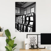 Die Arkade | AI Art Poster (Heimbüro)