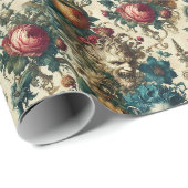 Die Arkane Anarchie - Gotische Blumenbanane Geschenkpapier (Rolleneckpunkt)