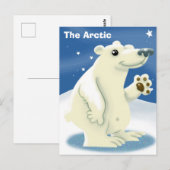 Die Arktis Postkarte (Vorne/Hinten)