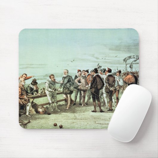 Die Armada von 1888 im Anblick Mousepad (Mit Mouse)