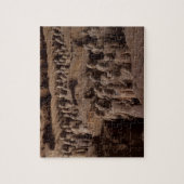 Die Armee der Cotta-Krieger im Kaiser Qin Puzzle (Vertikal)