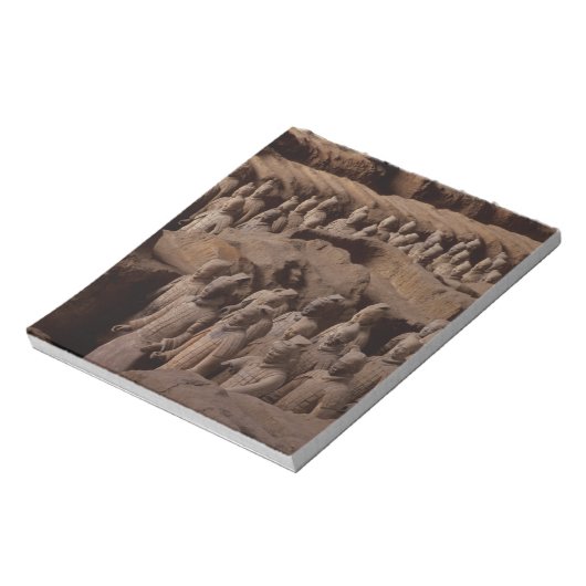 Die Armee der Terrakottakrieger im Kaiser Qin Notizblock (Rotiert)