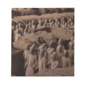 Die Armee der Terrakottakrieger im Kaiser Qin Notizblock (Vorderseite)