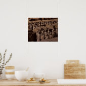 Die Armee der Terrakottakrieger im Kaiser Qin Poster (Küche)