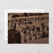 Die Armee der Terrakottakrieger im Kaiser Qin Postkarte (Vorne/Hinten)