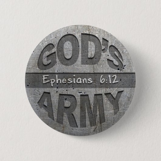 Die Armee des Gottes - Ephesians 6:12 Button (Vorderseite)