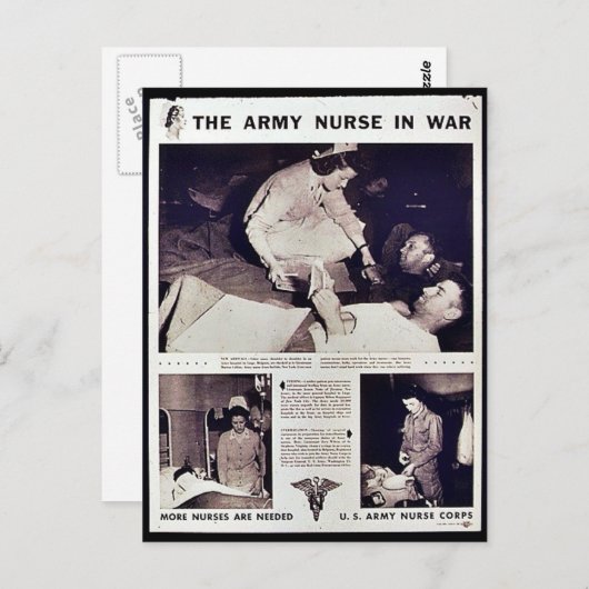 Die Armee im Krieg Postkarte (Vorne/Hinten)