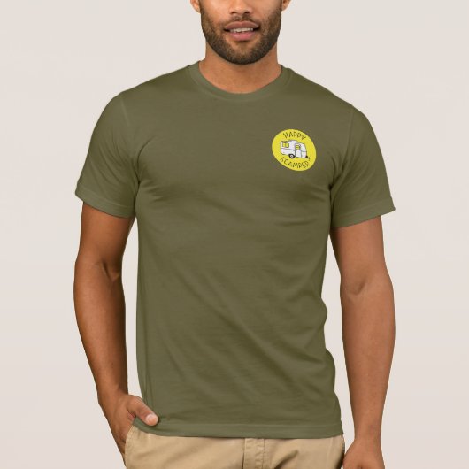 Die Armee-T-Shirt der glücklichen Scamper-Männer T-Shirt (Vorderseite)