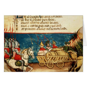 Die Armee von Karl der Große und von Transport